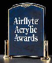 Brass Columns Marble Acrylic Award