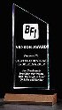 Walnut Zenith Jade Acrylic Award