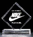Clear Diamond Shaped Acrylic Awards