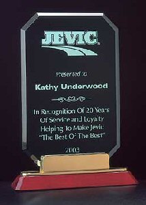 Rosewood Premium Jade Acrylic Award
