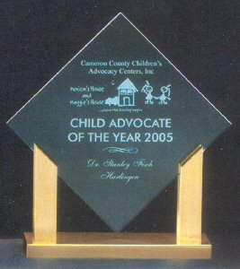 Diamond Shape Jade Acrylic Award