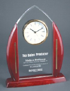 Cathedral Arch Clock Acrylic Award