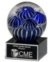 Sea Anemone Design Glass Globe Award