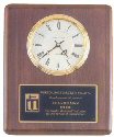 Walnut Waterfall Bezel Clock