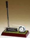 Golf Clock and Pen Desk Set