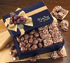 Navy Gift Box with English Butter Toffee & Milk Chocolate Almonds