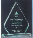 Diamond Shaped Glass Award