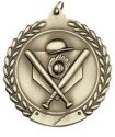 Economy Wreath Baseball Medal