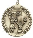Economy Wreath Cheerleader Medal