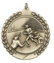 Economy Wreath Football Medal