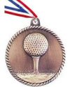 High Relief Golf Medal