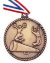 High Relief Cheerleading Medal