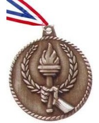 High Relief Torch Medal