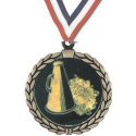 Wreath Cheerleader Insert Medal