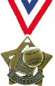 Star Baseball Medal