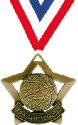 Star Basketball Medal