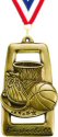 Star Blast Basketball Medal