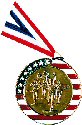 Stars and Stripes Cross Country Medal