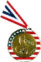 Stars and Stripes Football Medal