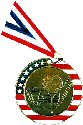 Stars and Stripes Golf Medal