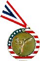 Stars and Stripes Karate Medal