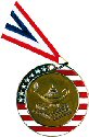 Stars and Stripes Lamp of Knowledge Medal