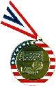 Stars and Stripes Soccer Medal