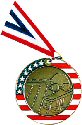 Stars and Stripes Swimming Medal