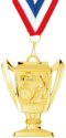 Trophy Cup Track Medal