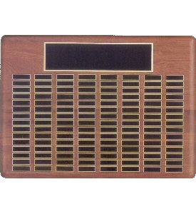 Solid American Walnut 120 Plate Plaque