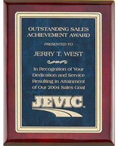 Rosewood Piano Finish Marble Plaque