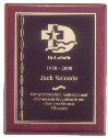 Scallop Accent Rosewood Plaque