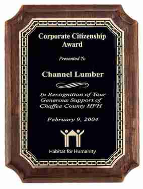 Citizenship Award Plaque