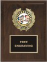 wreath wrestling insert emblem plaque