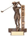 Female Golfer Billboard Trophy