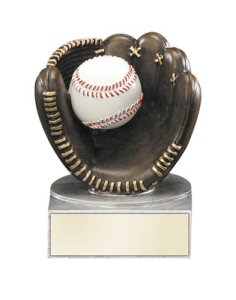 Color Tek Baseball Mitt and Ball Resin Award