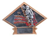 Fireman Diamond Resin Plate