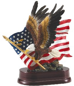 Eagle in Flight Resin Trophy