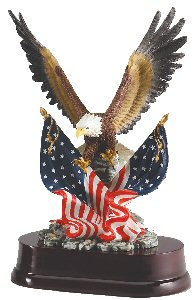 Eagle Award with Two Flags