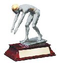 Elite Female Swimmer Statue