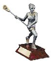 Elite Female Lacrosse Player Statue