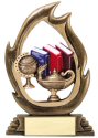 Flame Series Scholastic Trophy