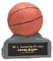 Basketball on Base Resin Award
