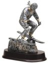 Female Skier Resin Sculpture