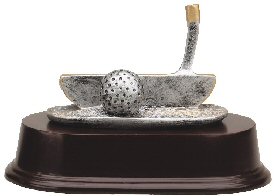 Golf Putter Resin Trophy