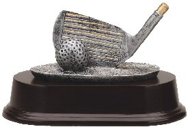 Golf Club Wedge Resin Trophy