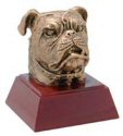 Bulldog Mascot Resin Statue