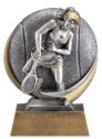 Motion Xtreme Female Tennis Player Resin Trophy