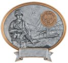 Female Army Oval Resin Plaque