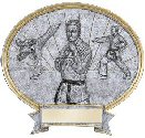 Martial Arts Oval Plaque Male or Female